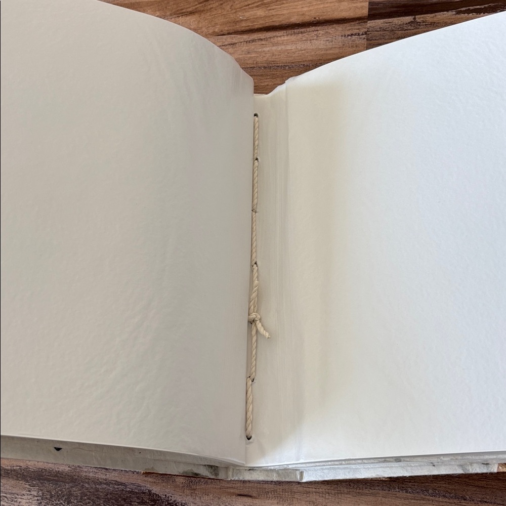 Brand New Handmade Floral Petal Wedding Scrapbook with Wooden Spine - Picture 8 of 10